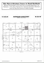 Bathgate Township Directory Map, Pembina County 2007